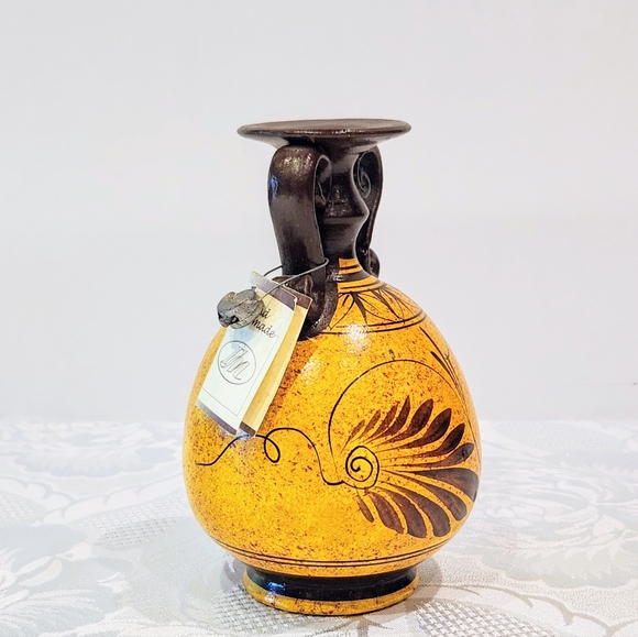 Greek Goddess 5.5 art pottery jug museum Copy 400 BC - Picture 6 of 13